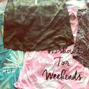 Four work out shirts